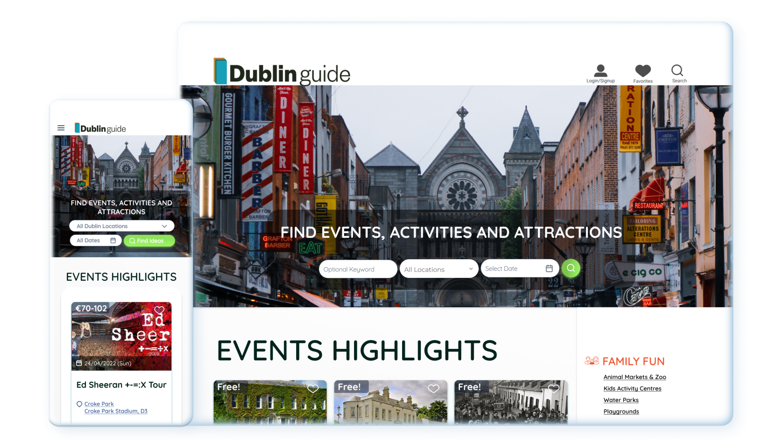Dublin Guide Mockup