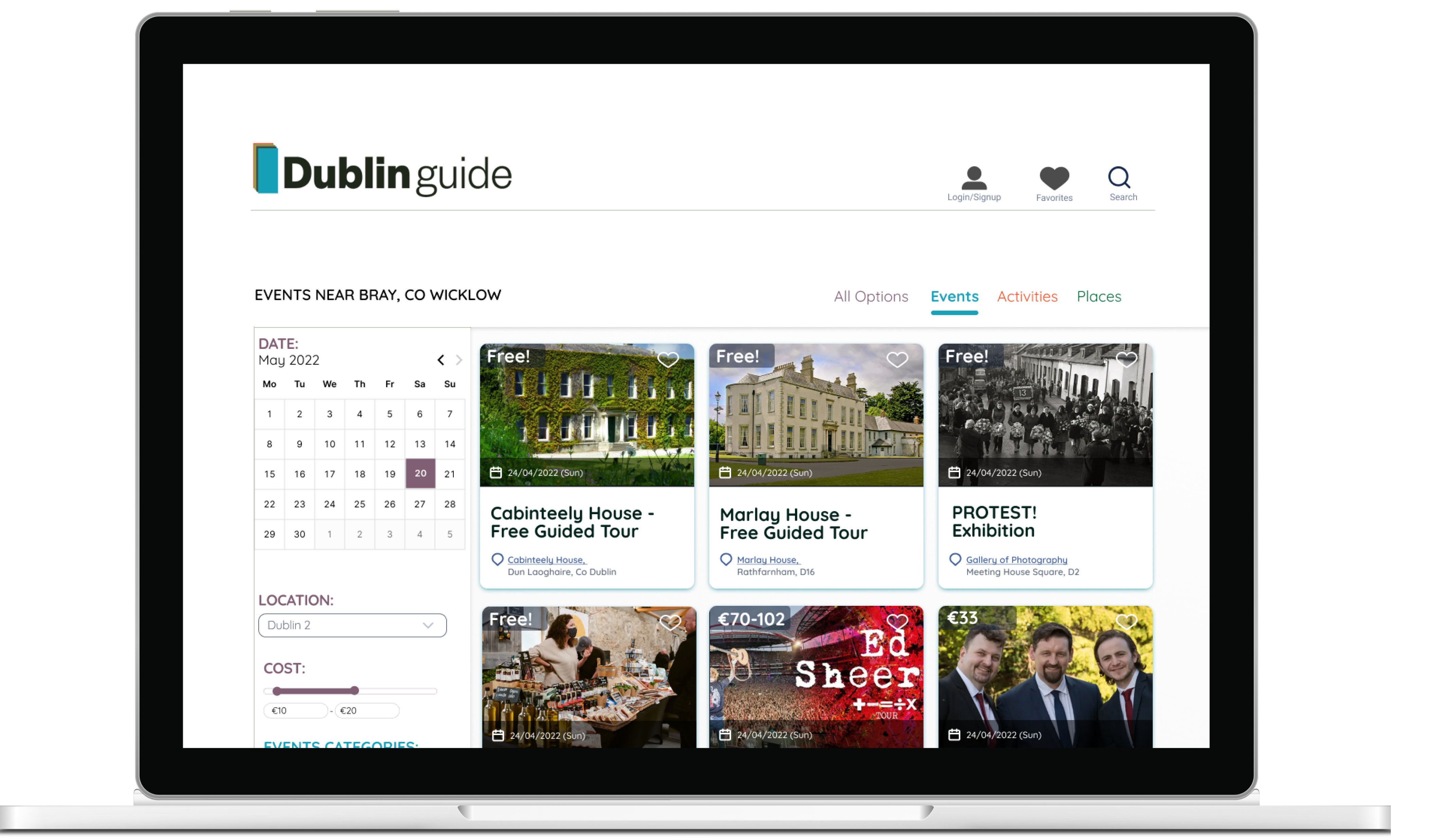 Dublin Guide List Page