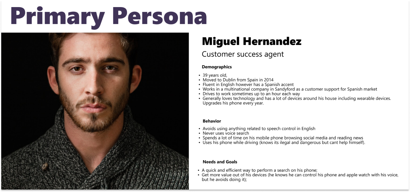 Primary Persona